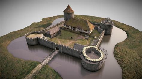 Gresham Castle Reconstruction Download Free 3d Model By Paston600