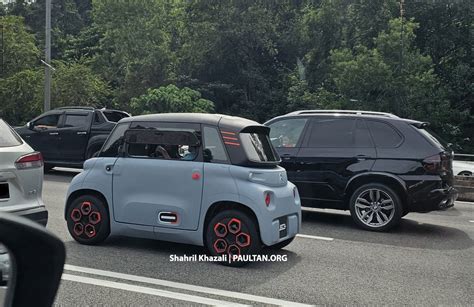 Citroen Ami EV现身闹市公路 70公里续航 极速45km h Citroen Ami Spotted KL 1 Paul