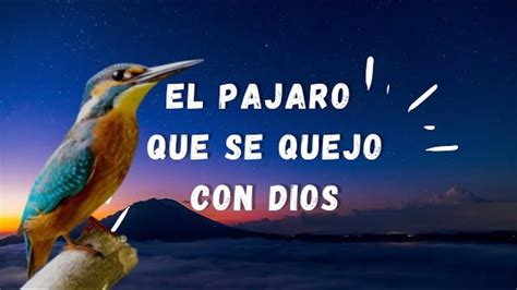 REFLEXIÓN SOBRE EL PAJARITO QUE SE QUEJÓ CON DIOS hermosa historia