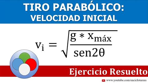 Tiro Parab Lico Velocidad Inicial Dado El Alcance M Ximo Y El Ngulo