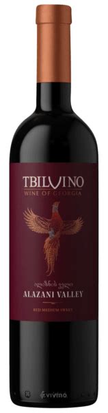 2020 Tbilvino Alazani Valley ალაზნის ველი Red Medium Sweet Vivino US