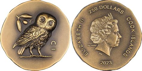 Dollars Owl Of Athena Numismatic Icons Oz Gold Coin Cook