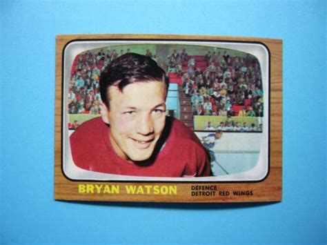 1966 67 TOPPS NHL HOCKEY CARD 48 BRYAN WATSON EX NM NM SHARP 66 67