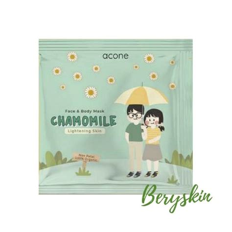 Jual Acone Masker Organik Non Petal Face Body Mask Chamomile