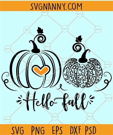 Hello Fall SVG, Fall svg file for cricut, Autumn svg file, Welcome fall ...