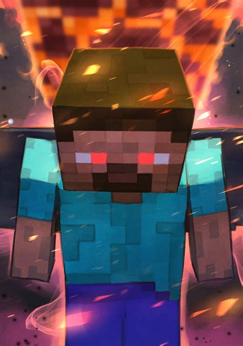 Steve Minecraft Drawn By Hungryclicker Danbooru