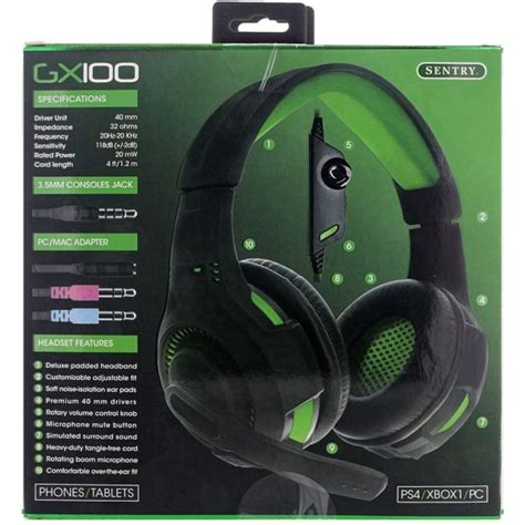 Meatballthatdailydeal Extreme Sgd Gx100 Gaming Headset For Ps4 Xbox Pc With Boom Mic