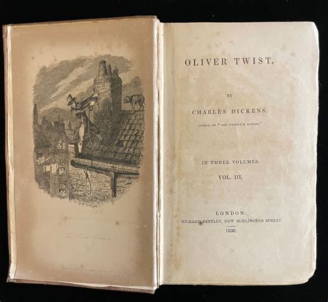 Oliver Twist By Dickens Charles Cruikshank George Illustrations By Good Hardcover 1838