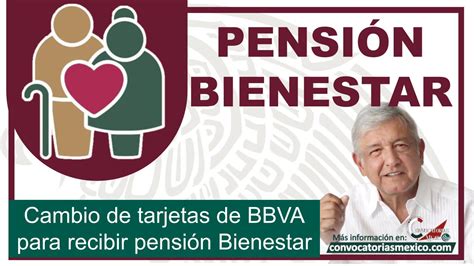 Cambio De Tarjetas De Bbva Para Recibir Pensión Bienestar