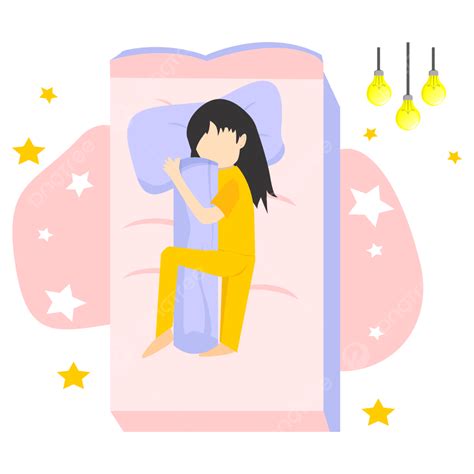 Gambar Vektor Hari Tidur Dunia 18 Hari Tidur Dunia Sedang Tidur