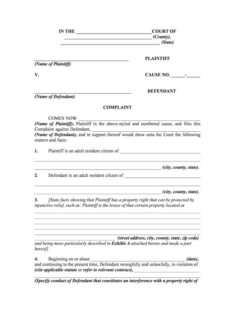 Temporary Restraining Order Form Fill And Sign Printable Template