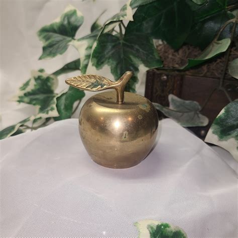 Brass Apple Bell Etsy