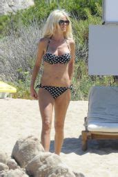 Victoria Silvstedt Bikini Candids Beach In Sardinia Celebmafia