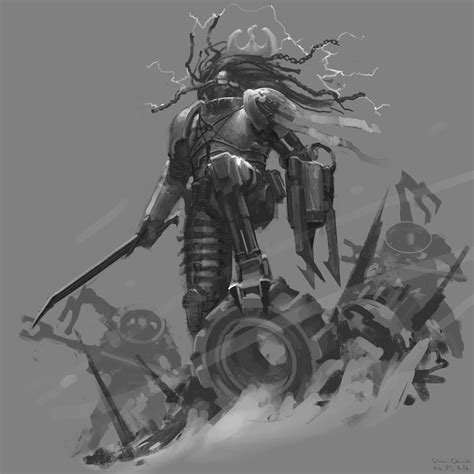 Warhammer 40k Artwork Techno Barbarians By In 2022 Warhammer 40k