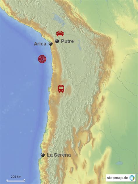 Stepmap Arica Landkarte Für Chile