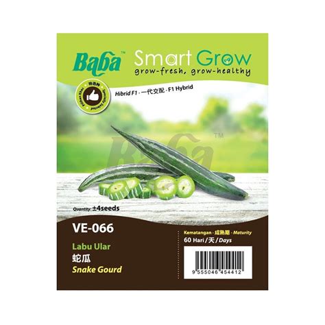 Biji Benih Baba VE 066 Smart Grow Vegetable Seed Snake Gourd Labu