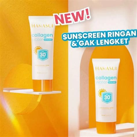 Jual Hanasui Collagen Water Sunscreen Spf Pa Shopee Indonesia