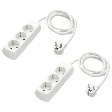 Koppla 3 Way Socket Earthedwhite 15 M Ikea Latvija