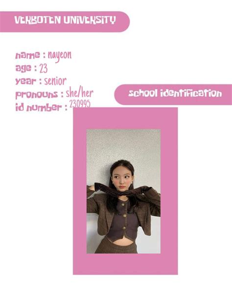 Nayeon S Id Wiki Verboten Krp Amino