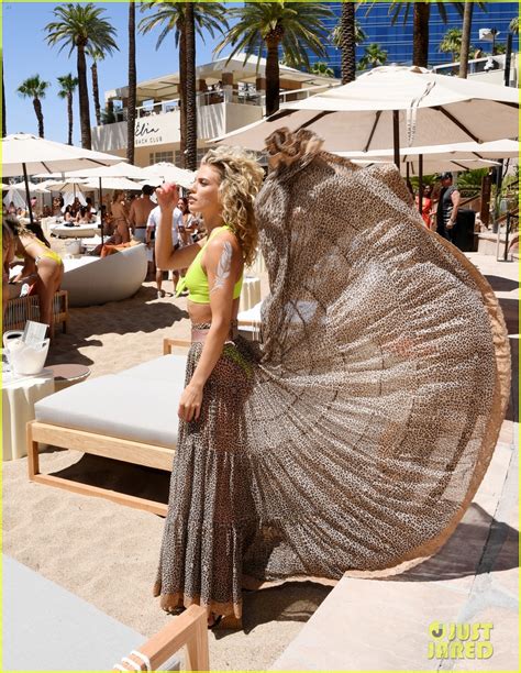 Annalynne Mccord Slips Into Neon Bikini For Vegas Pool Day Photo