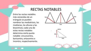 RECTAS Y PUNTOS NOTABLES EN TRIANGULOS Pdf