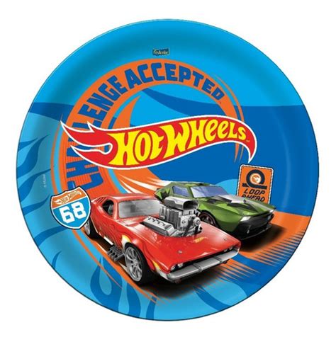 Kit Festa Hot Wheels Copos Pratos Forminhas Painel Faixa Parcelamento Sem Juros