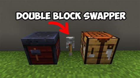 How To Build A Double Block Swapper In Minecraft YouTube