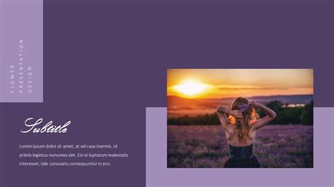 Lavender Presentation PowerPoint Templates Design|Lifestyle