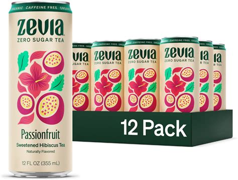 Amazon Zevia Organic Sugar Free Iced Tea Caffeine Free Hibiscus