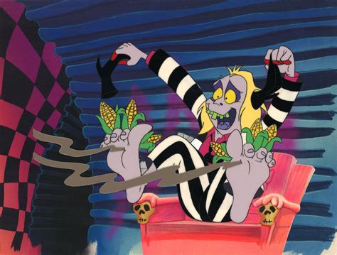 BeetlejuiceMEDIUM: Original Production Cel on Original Background with Matching DrawingIMAGE ...