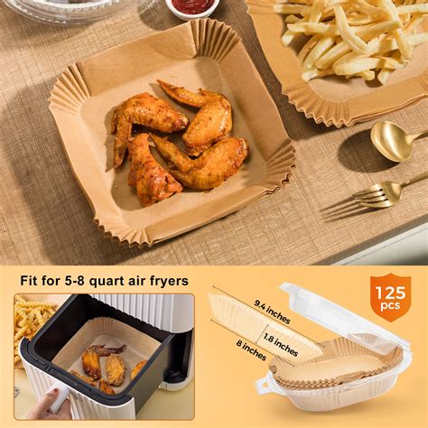 Snapklik Air Fryer Disposable Paper Liner Pcs In Square Non