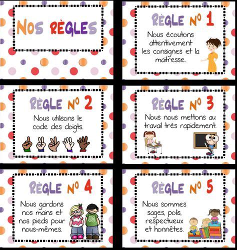 Règles De Vie De La Classe Crapouilleries