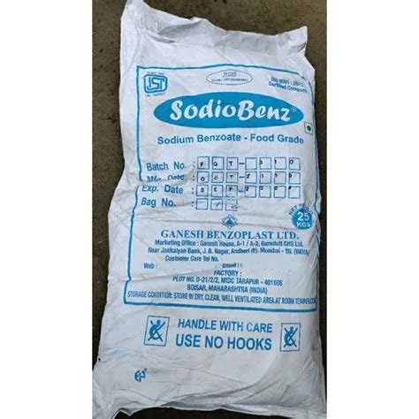 Powder Food Grade Sodium Benzoate At Best Price In Chennai Opera