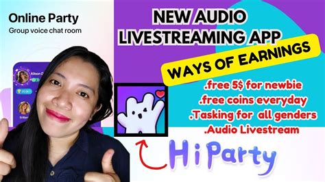 Hi Party App Paano Kumita Sa Hiparty App New Audio Livestream