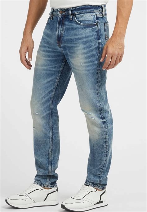 Guess Regular Jeans Straight Leg Himmelblau Hellblau Zalando Ch