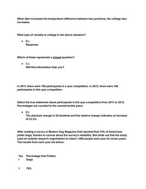 Sophia Statistics Unit Milestone Unit Milestone Score