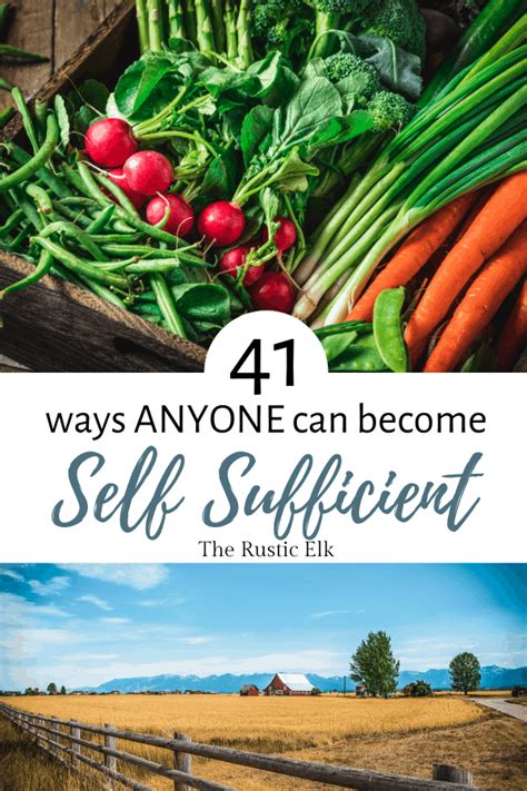 41 Ways To Become More Self Sufficient • The Rustic Elk