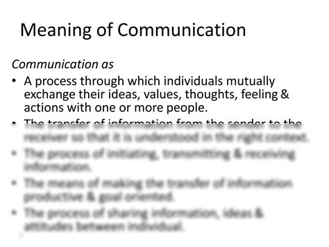 SOLUTION: Communication process barriers types - Studypool