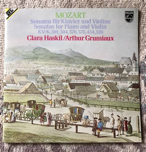 Jan 2LP 蘭 PHILIPS Clara Haskil Arthur Grumiaux MOZART Sonatas for