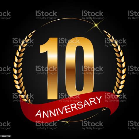 範本符號 10 年周年向量圖向量圖形及更多10號圖片 10號 Jubilee Year 人年齡 Istock