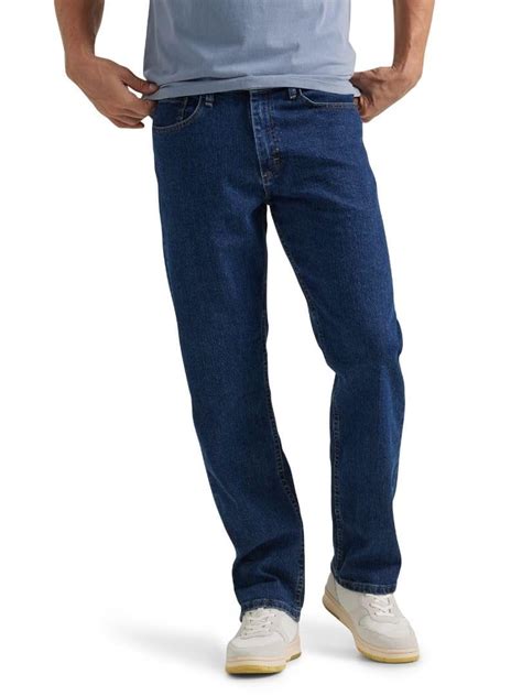 Wrangler Authentics Mens Comfort Flex Waist Relaxed Fit Jean Dark Stonewash 40w X 30l