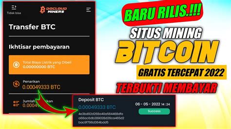 Situs Mining Bitcoin Gratis Tercepat 2022 Cara Mining Bitcoin Di