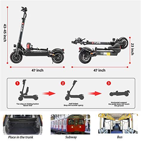 M YUME SCOOTER D4 Powerful 10 Dual Motor 2000W Pneumatic Tire With