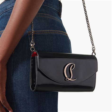 Loubi54 Wallet On Chain Black Calf Leather Handbags Christian Louboutin