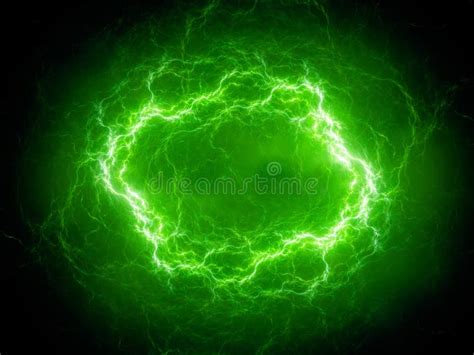 Green Energy, Plasma And Lightning Stock Illustration - Illustration of bolt, lightning: 105306419