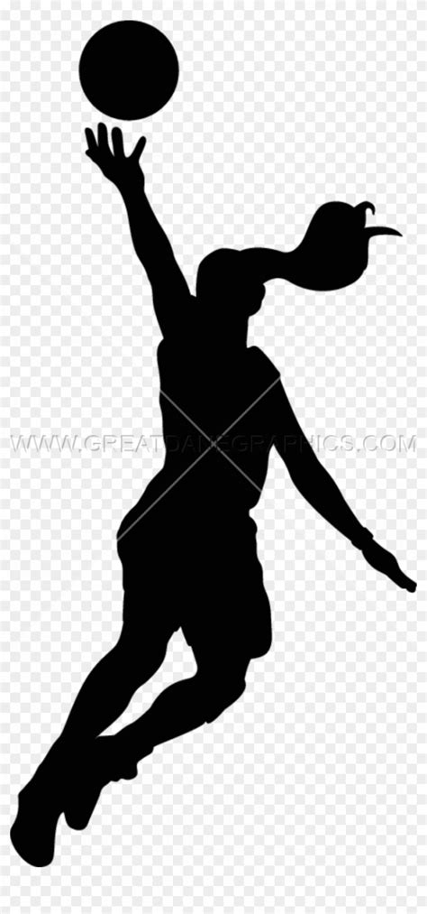 Girl Basketball Player Silhouette Png