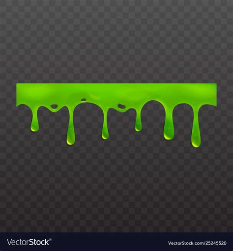 Slime Or Goo Dripping Liquid Royalty Free Vector Image