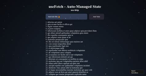 Usefetch Use Todo List App Auto Managed State Codesandbox