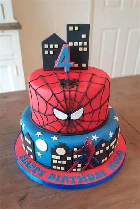 Pin By Maggie Todorova On Superheroes Spiderman Birthday Cake