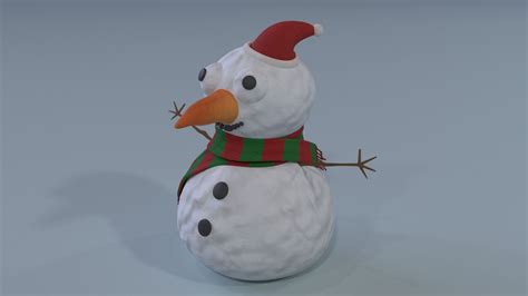 Monigote De Nieve Modelo 3D 20 Unknown Ma Fbx Obj Free3D